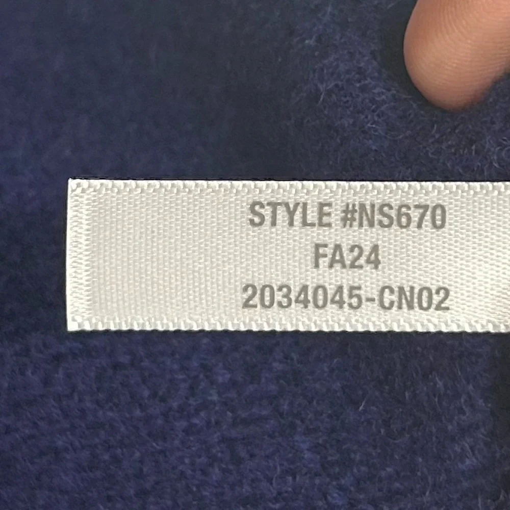 Madewell Cashmere-Wool Blend Polo Sweater Bright Cobalt Size M